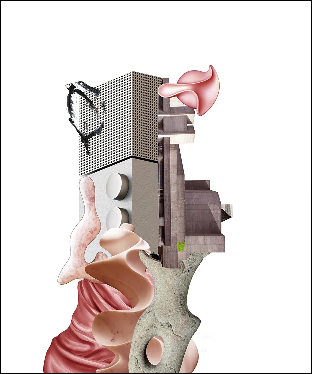 22. QIANA KRAWETZ.  2024.  DIGITAL PHOTO COLLAGE.  50 X 60 CMS.