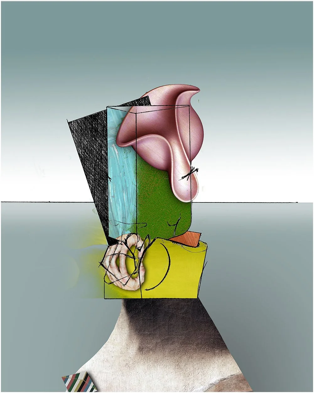 12. PERCY WEBSTER.  2026.  DIGITAL PHOTO COLLAGE.  40 X 50 CMS. 