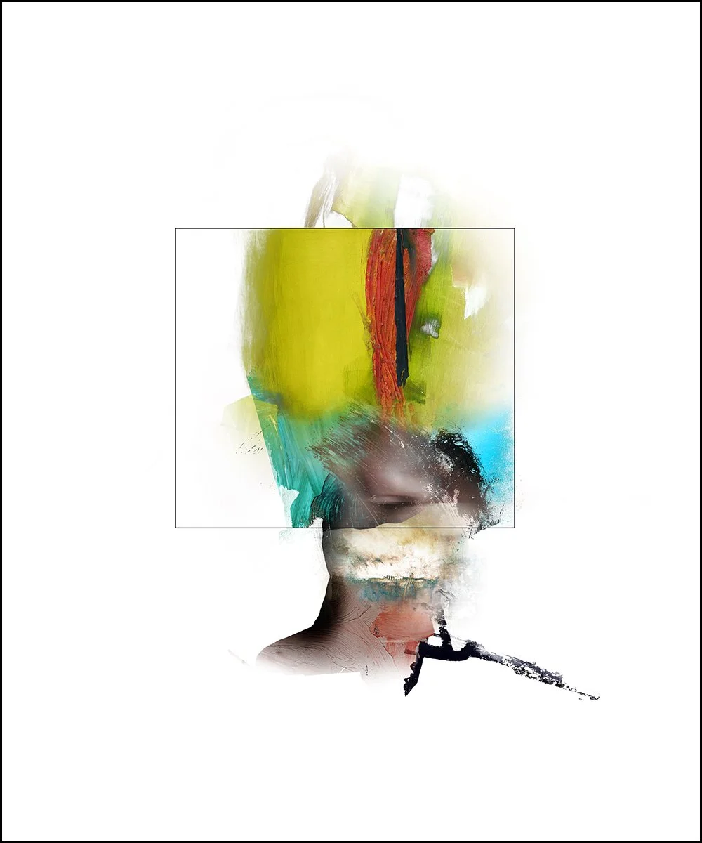 26. THE NEPHEW'S PARTNER.  2023.  DIGITAL PHOTO COLLAGE.  100 X 120 CMS.