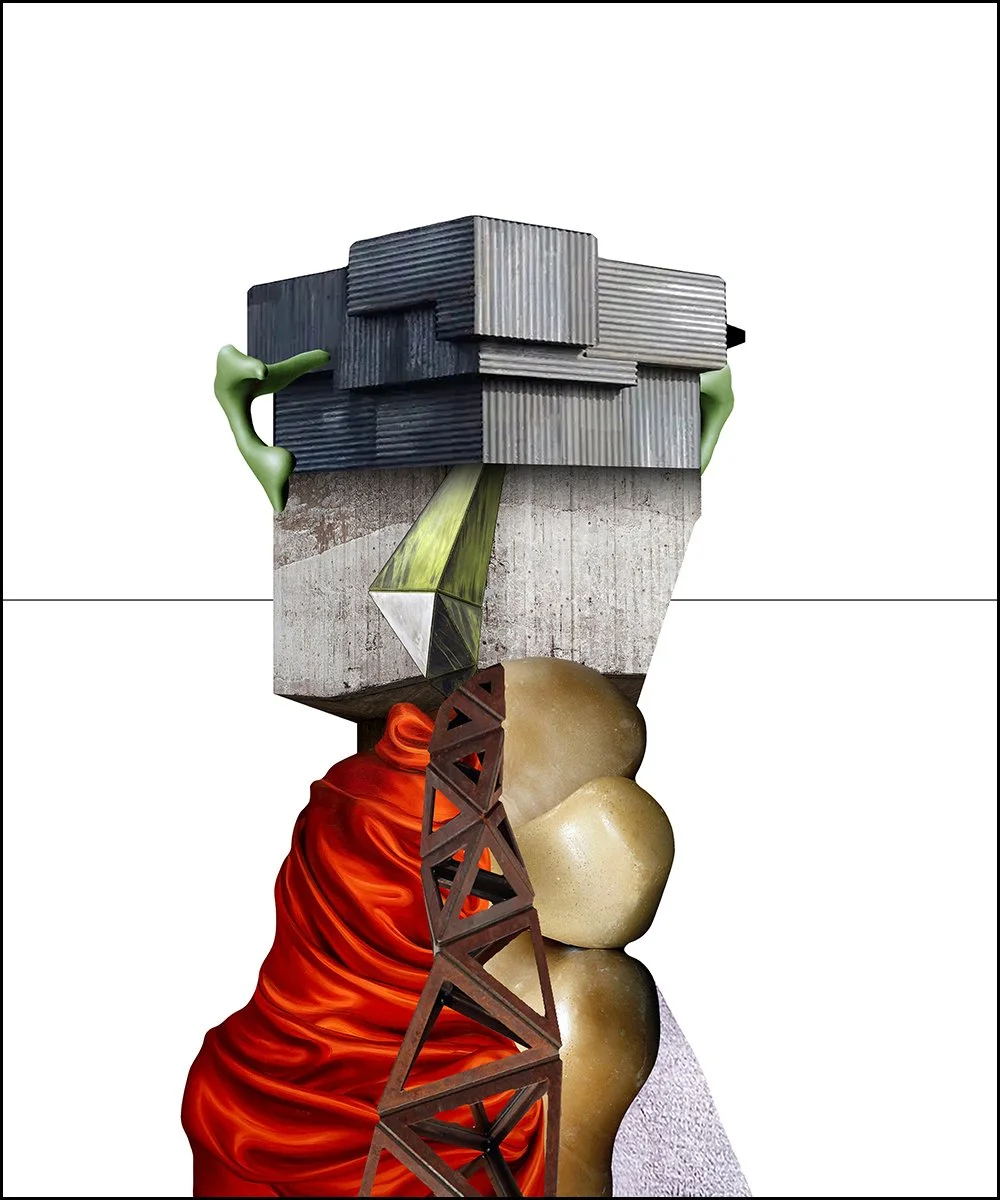 28. SERGIO WESTERLAND.  2024.  DIGITAL PHOTO COLLAGE.  50 X 60 CMS.