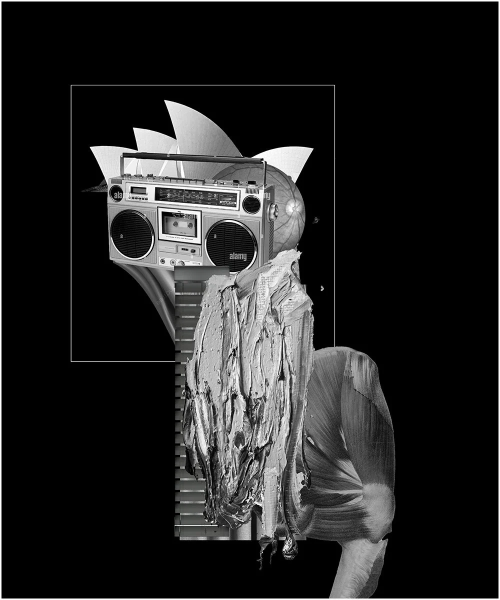 17. SUHAN SNODGRASS.  2023.  DIGITAL PHOTO COLLAGE.  50 X 60 CMS.