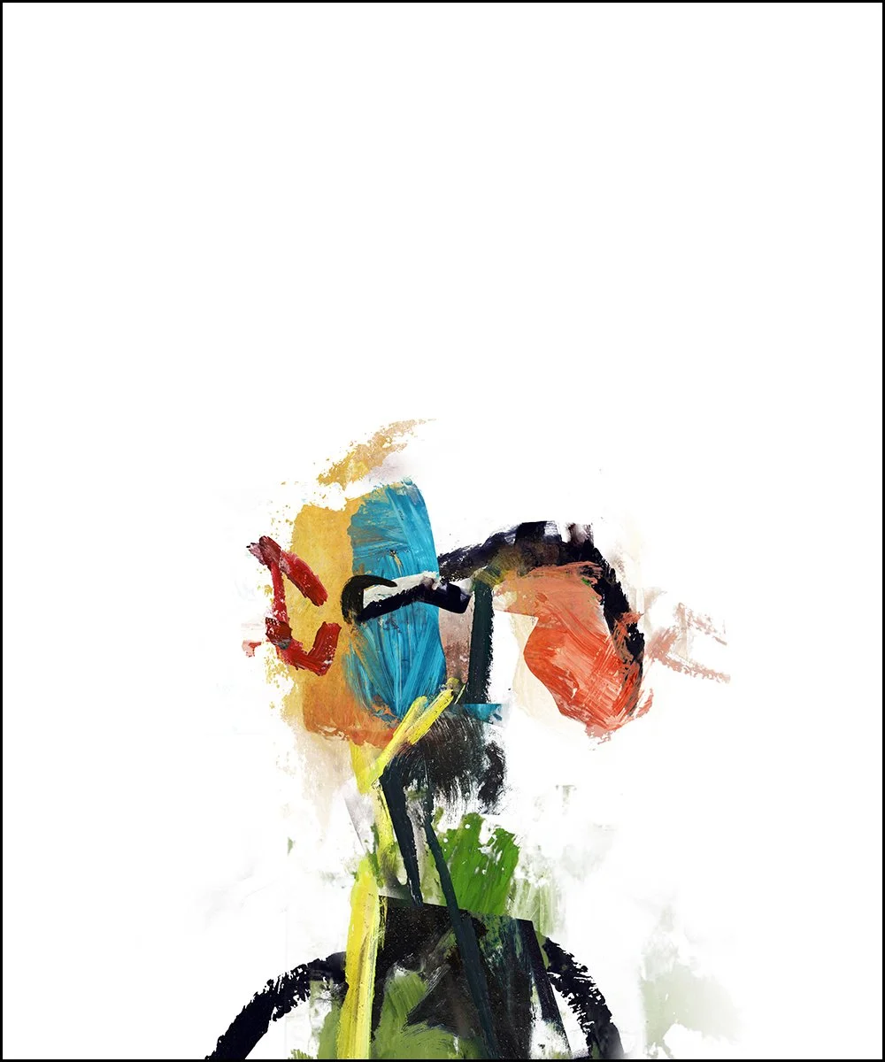 16. THE NEPHEW.  2023.  DIGITAL PHOTO COLLAGE.  100 X 120 CMS.