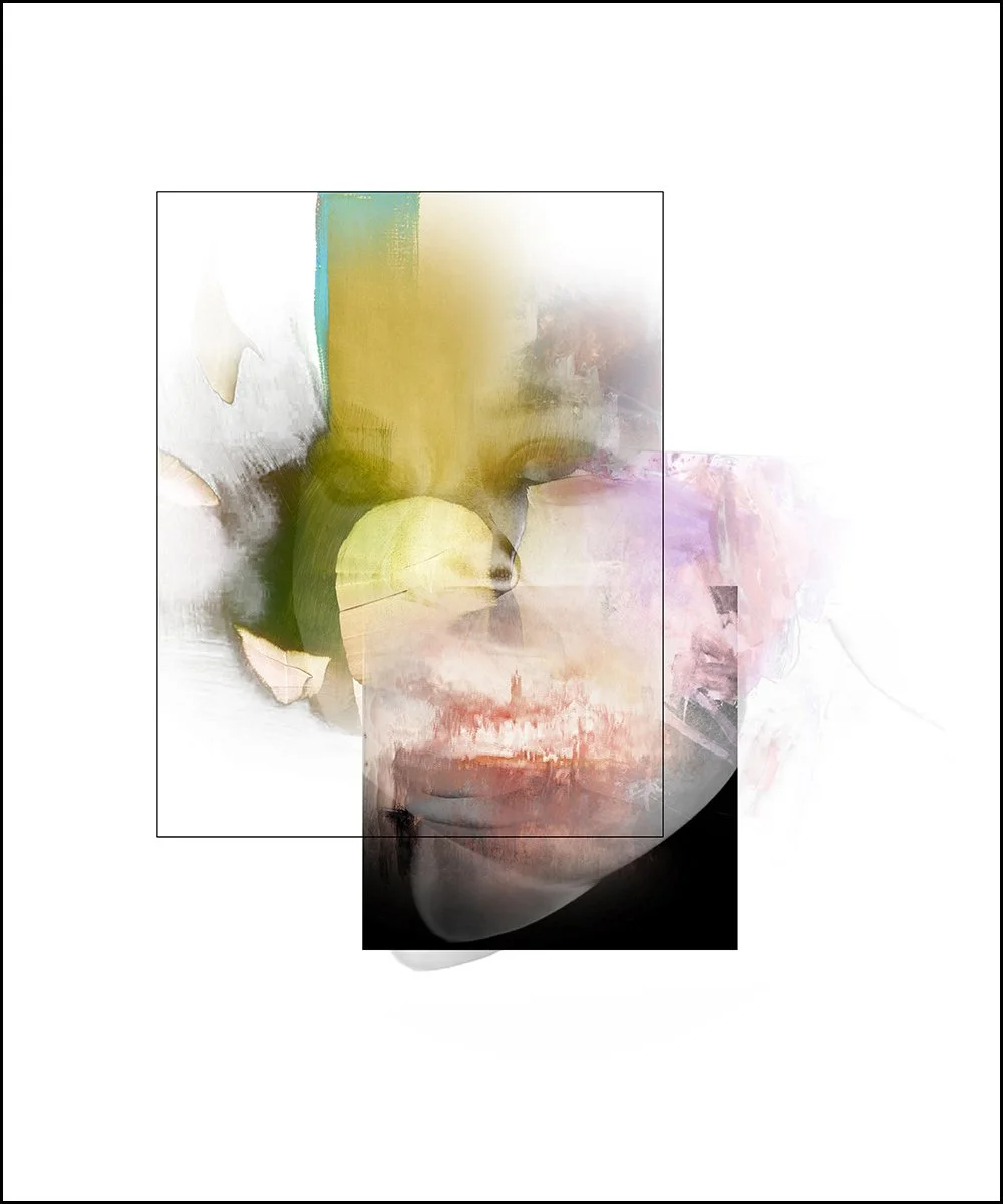25. THE NEPHEW'S PARTNER.  2023.  DIGITAL PHOTO COLLAGE.  100 X 120 CMS.