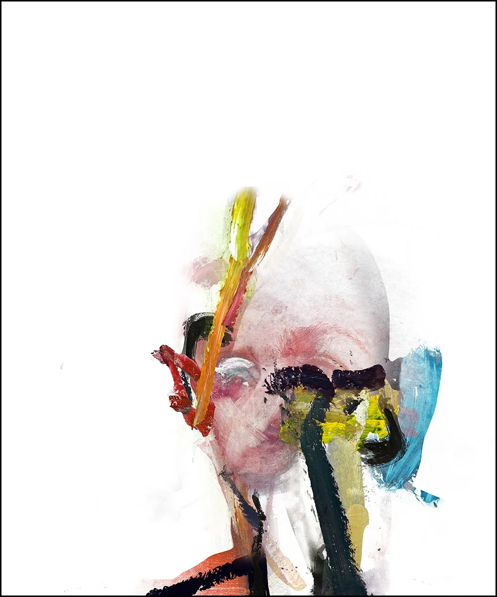 8. THE CARER.  2023.  DIGITAL PHOTO COLLAGE.  100 X 120 CMS.