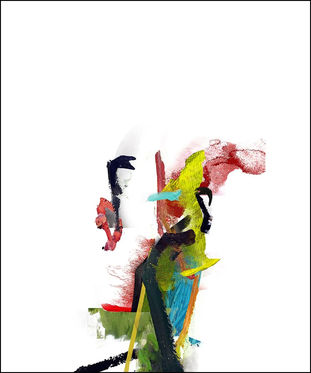 14. THE NEPHEW.  2023.  DIGITAL PHOTO COLLAGE.  100 X 120 CMS.