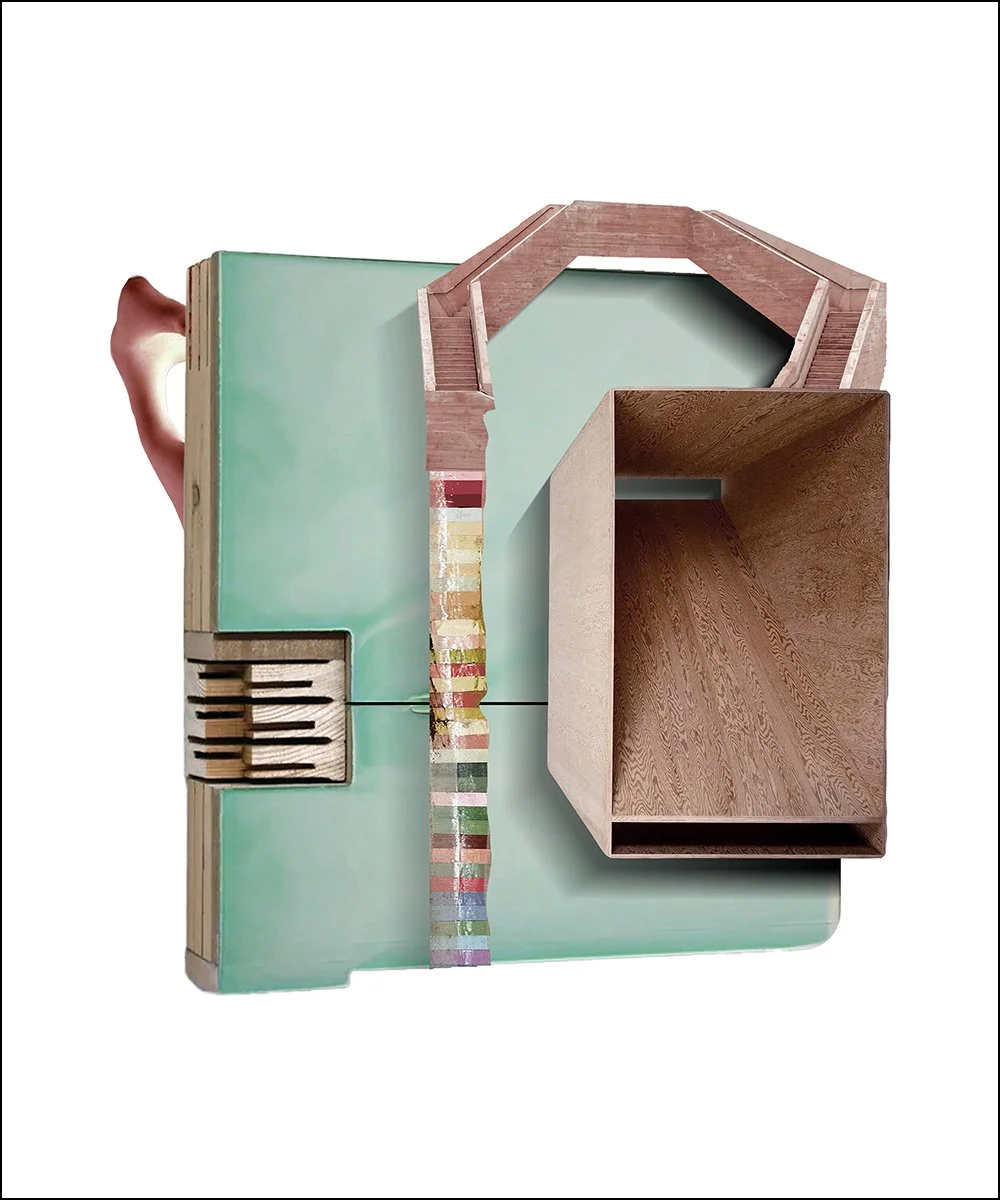 28. RALIEGH HILARY.  2024.  DIGITAL PHOTO COLLAGE.  50 X 60 CMS.
