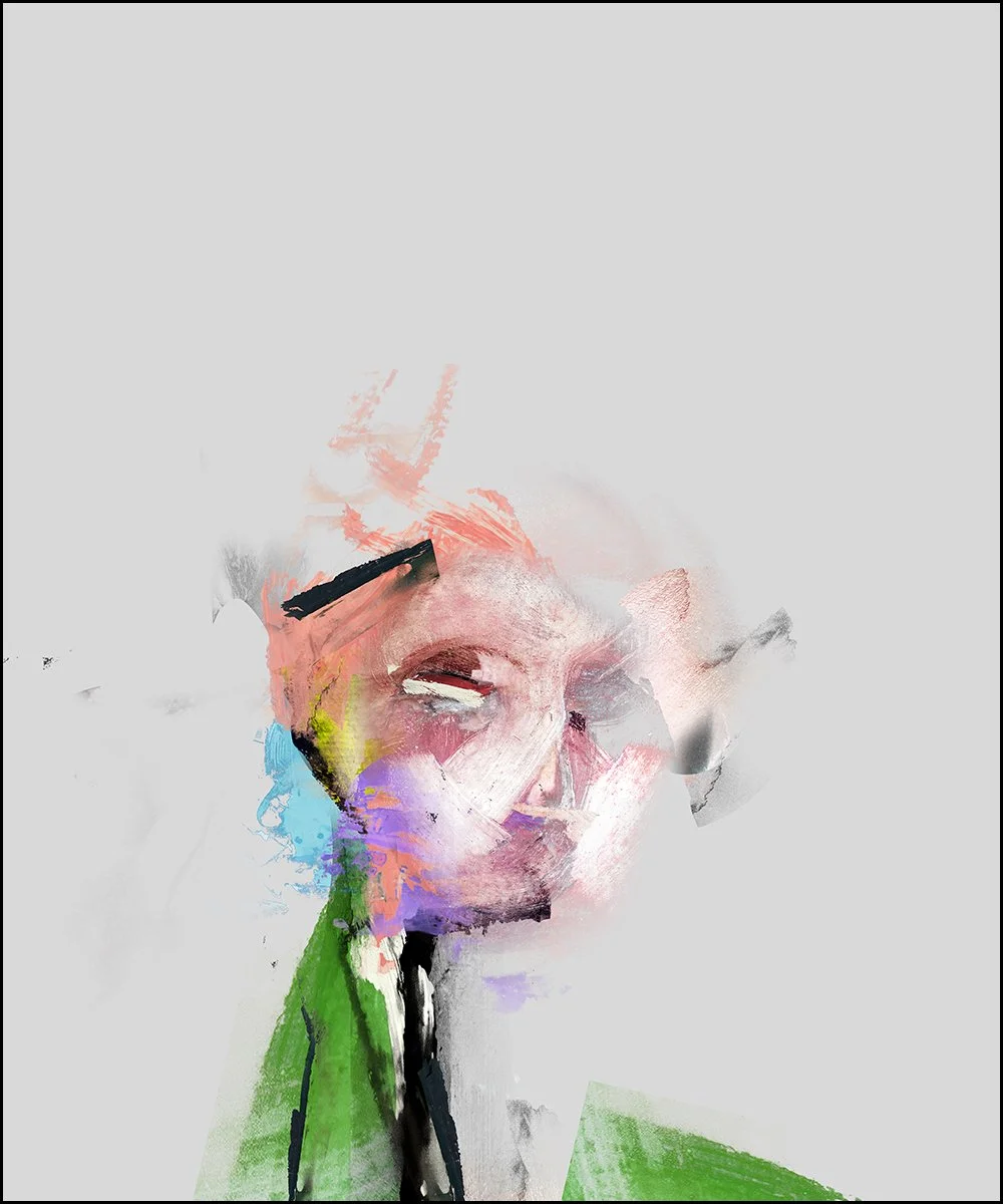 20. THE NEPHEW.  2023.  DIGITAL PHOTO COLLAGE.  100 X 120 CMS.