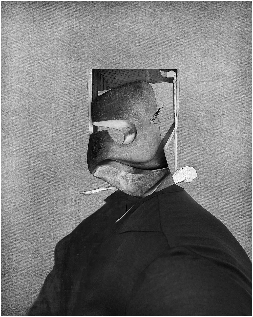 4. DIEGO VELÁZQUEZ – PORTRAIT OF A MAN.  2026.  DIGITAL PHOTO COLLAGE.  40 X 50 CMS    