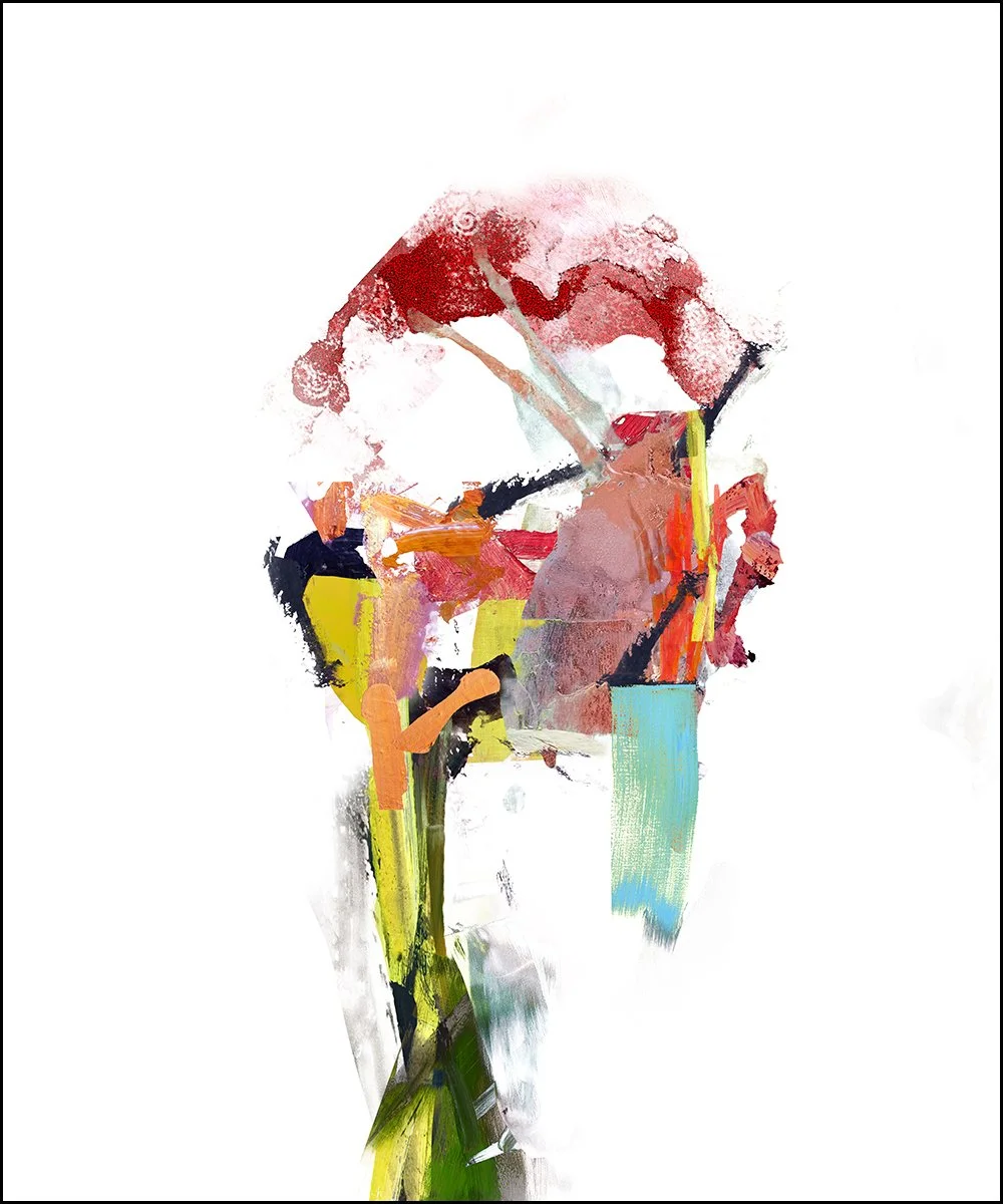 22. THE ARTIST.  2023.  DIGITAL PHOTO COLLAGE.  100 X 120 CMS.