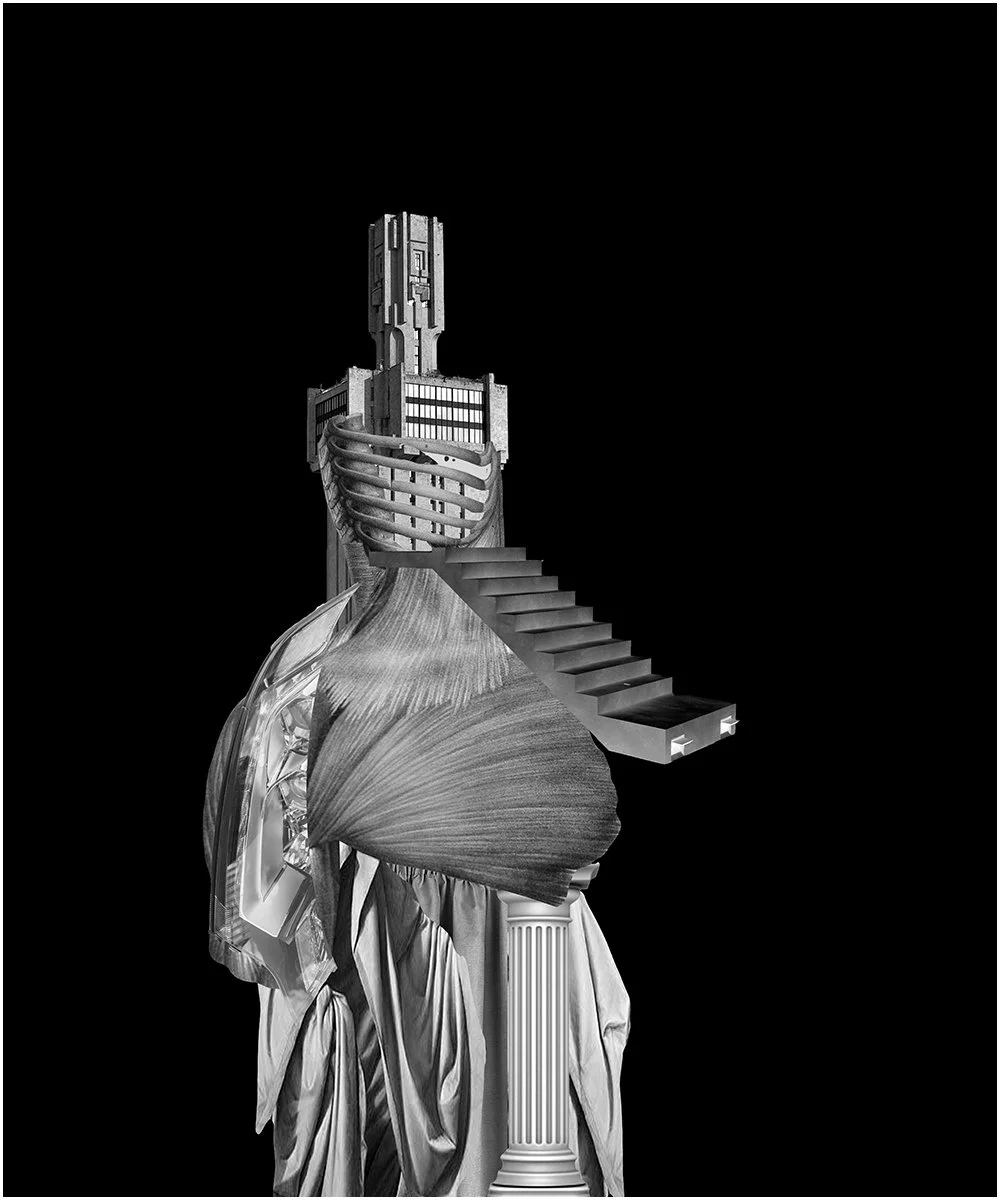 1. BEULAH CALVO.  2023.  DIGITAL PHOTO COLLAGE.  50 X 60 CMS.