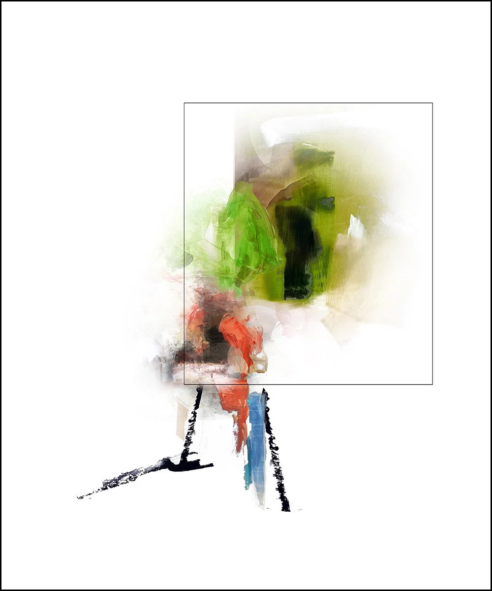 27. THE NEPHEW'S PARTNER.  2023.  DIGITAL PHOTO COLLAGE.  100 X 120 CMS.