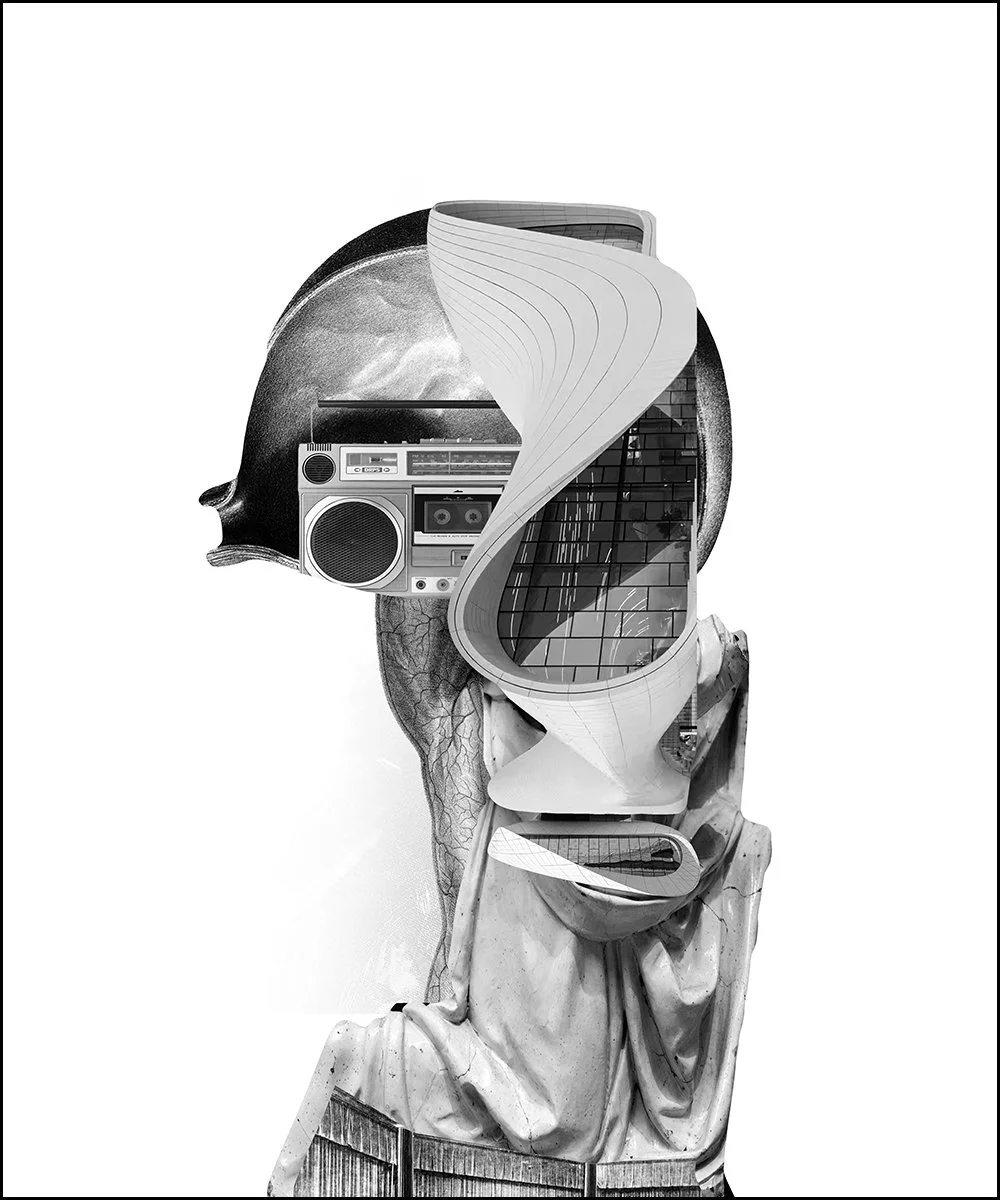 13. SIMON.  2023.  DIGITAL PHOTO COLLAGE.  50 X 60 CMS.