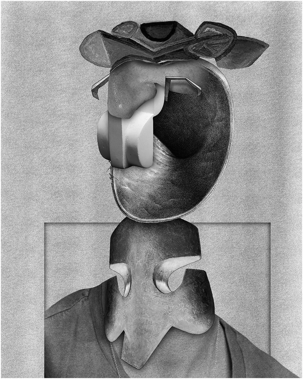 14. PICASSO – PORTRAIT OF DORA MARR.  2026.  DIGITAL PHOTO COLLAGE.  40 X 50 CMS    