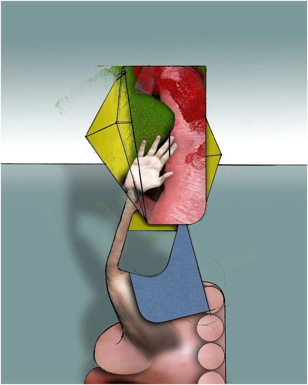 2. AMRICH HOLLINGWORTH. 2026.  DIGITAL PHOTO COLLAGE.  40 X 50 CMS. 