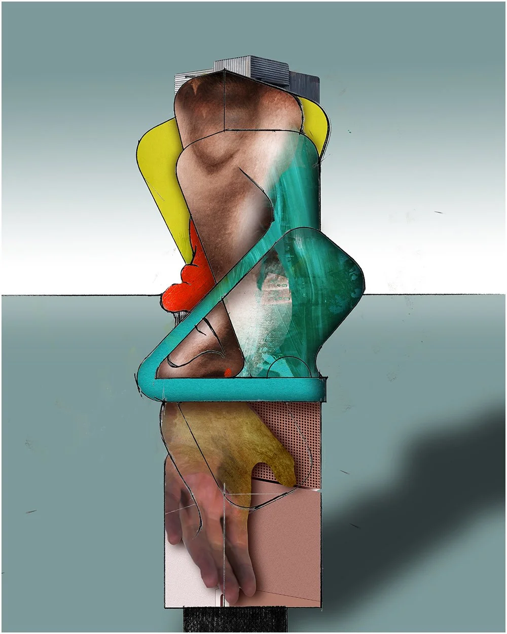3. ODELL BENITEZ. 2026.  DIGITAL PHOTO COLLAGE.  40 X 50 CMS. 