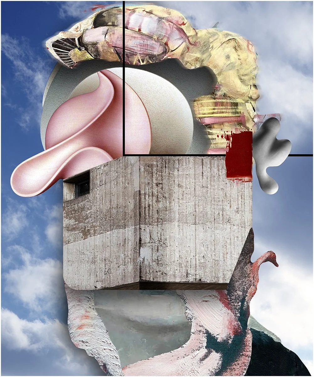 13. RAJ JULIJAN GUNDERSEN.  2025.  DIGITAL PHOTO COLLAGE.  40 X 50 CMS.