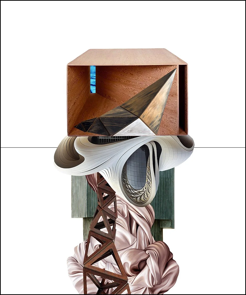 3. CHARLES WHITE.  2024.  DIGITAL PHOTO COLLAGE.  50 X 60 CMS.