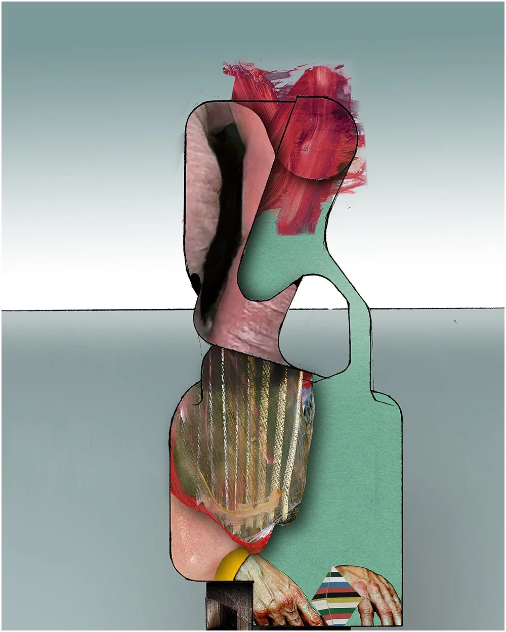 14. ROBERT GRUBBS.  2026.  DIGITAL PHOTO COLLAGE.  40 X 50 CMS. 