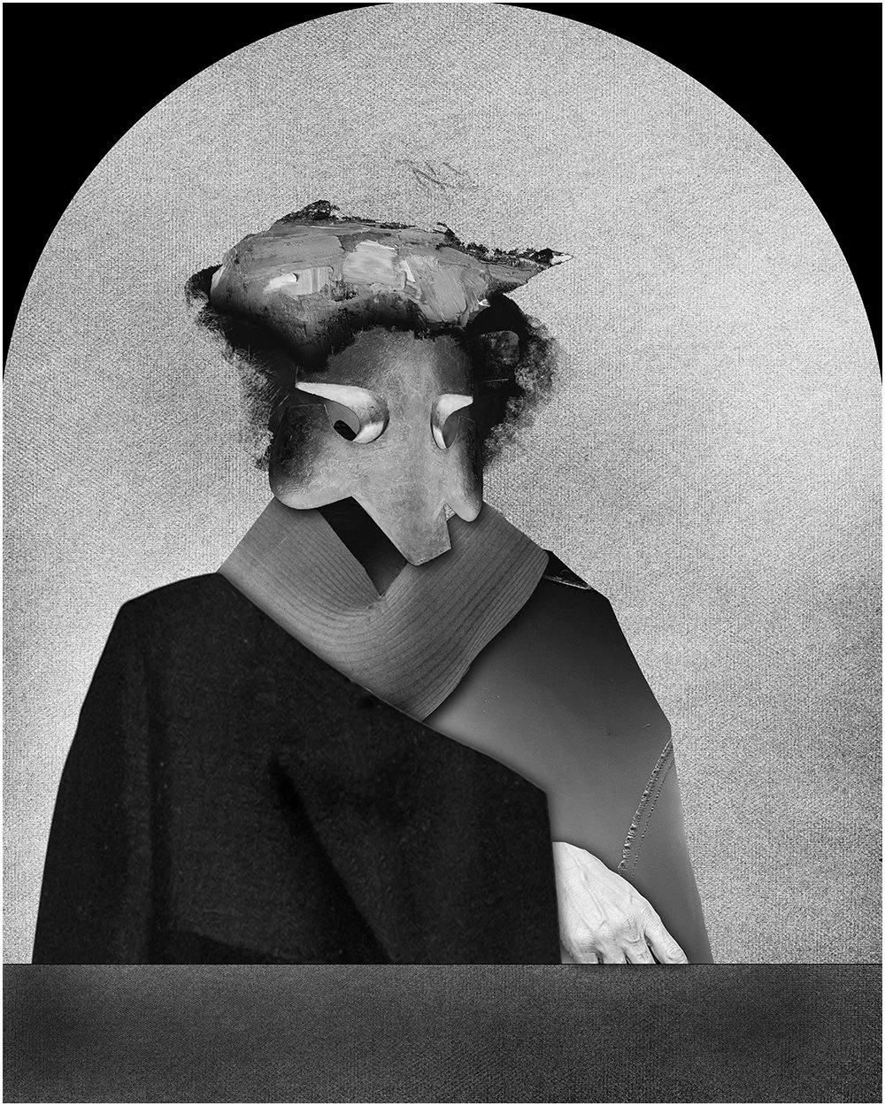5. REMBRANDT – SELF PORTRAIT AGED 34.  2026.  DIGITAL PHOTO COLLAGE.  40 X 50 CMS    