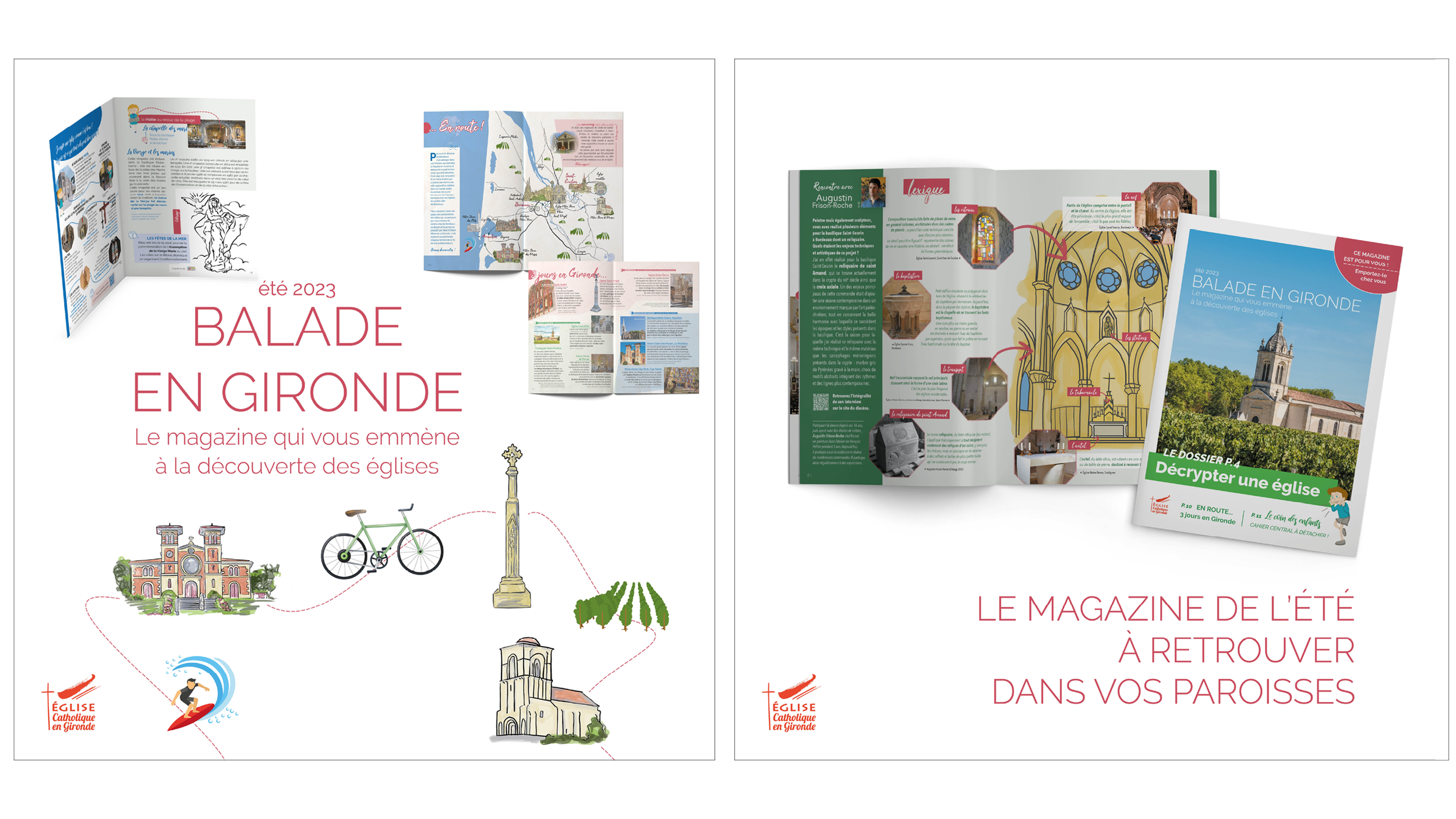 Post instagram pour promouvoir le magazine Balade en Gironde