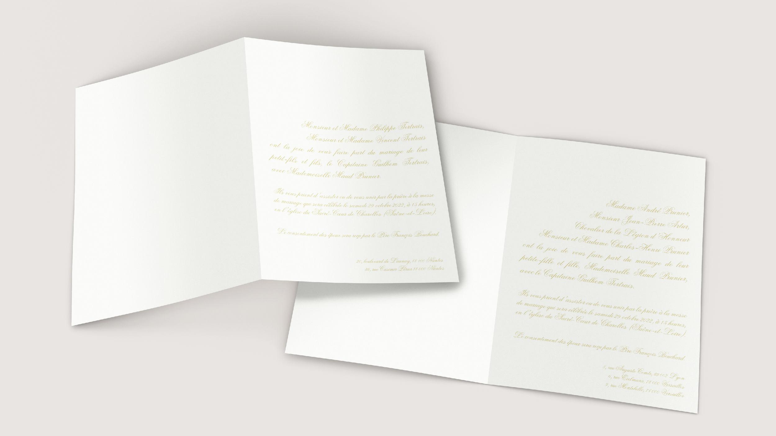 Faire-part de mariage