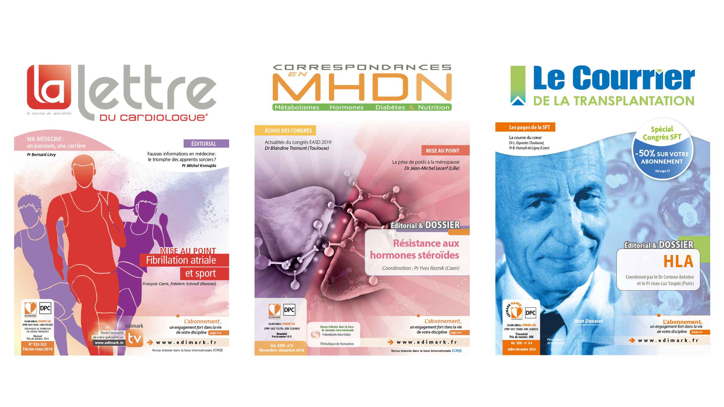 Couvertures de revues, Edimark Santé
