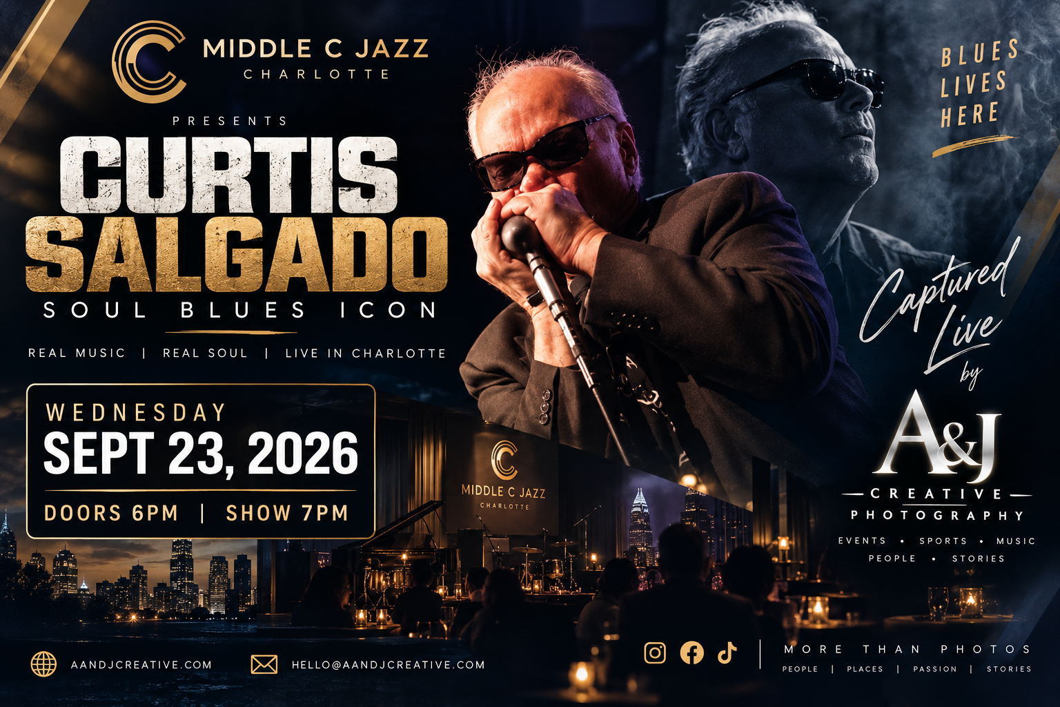 Curtis Salgado at Middle C Jazz