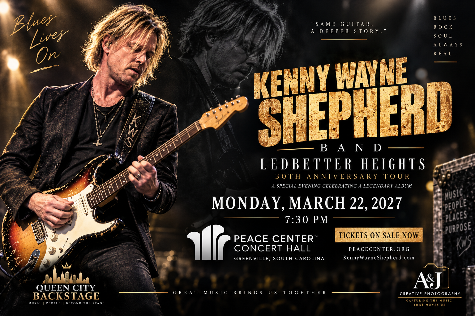 Kenny Wayne Shepherd at Peace Center — Concert Coverage