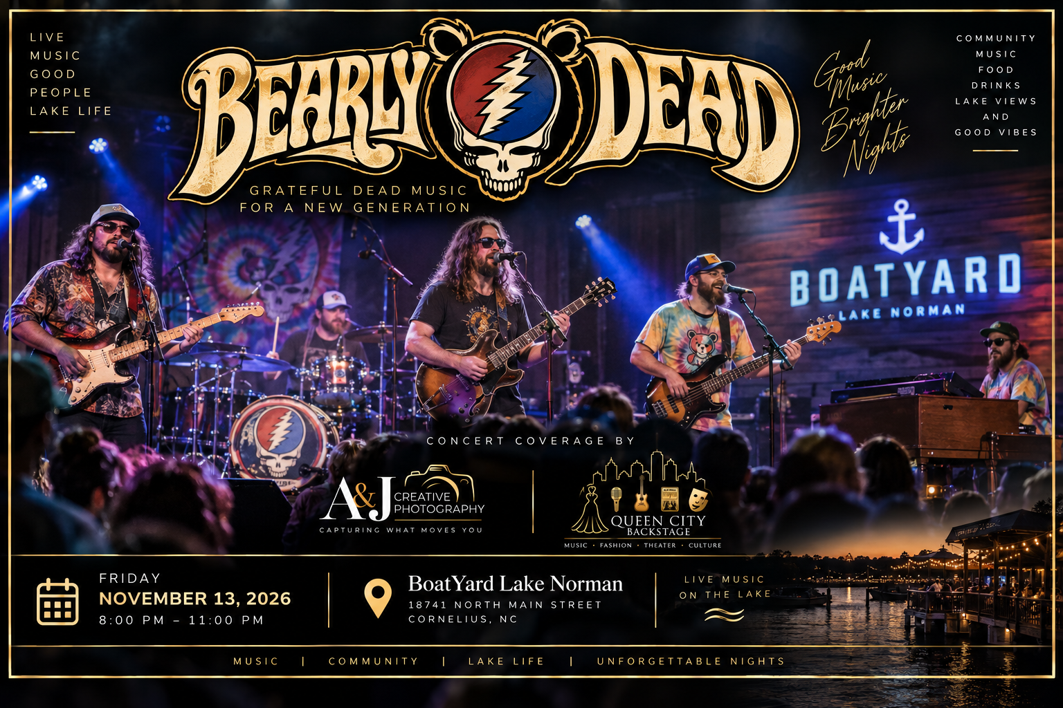Bearly Dead at BoatYard Lake Norman — Concert Coverage