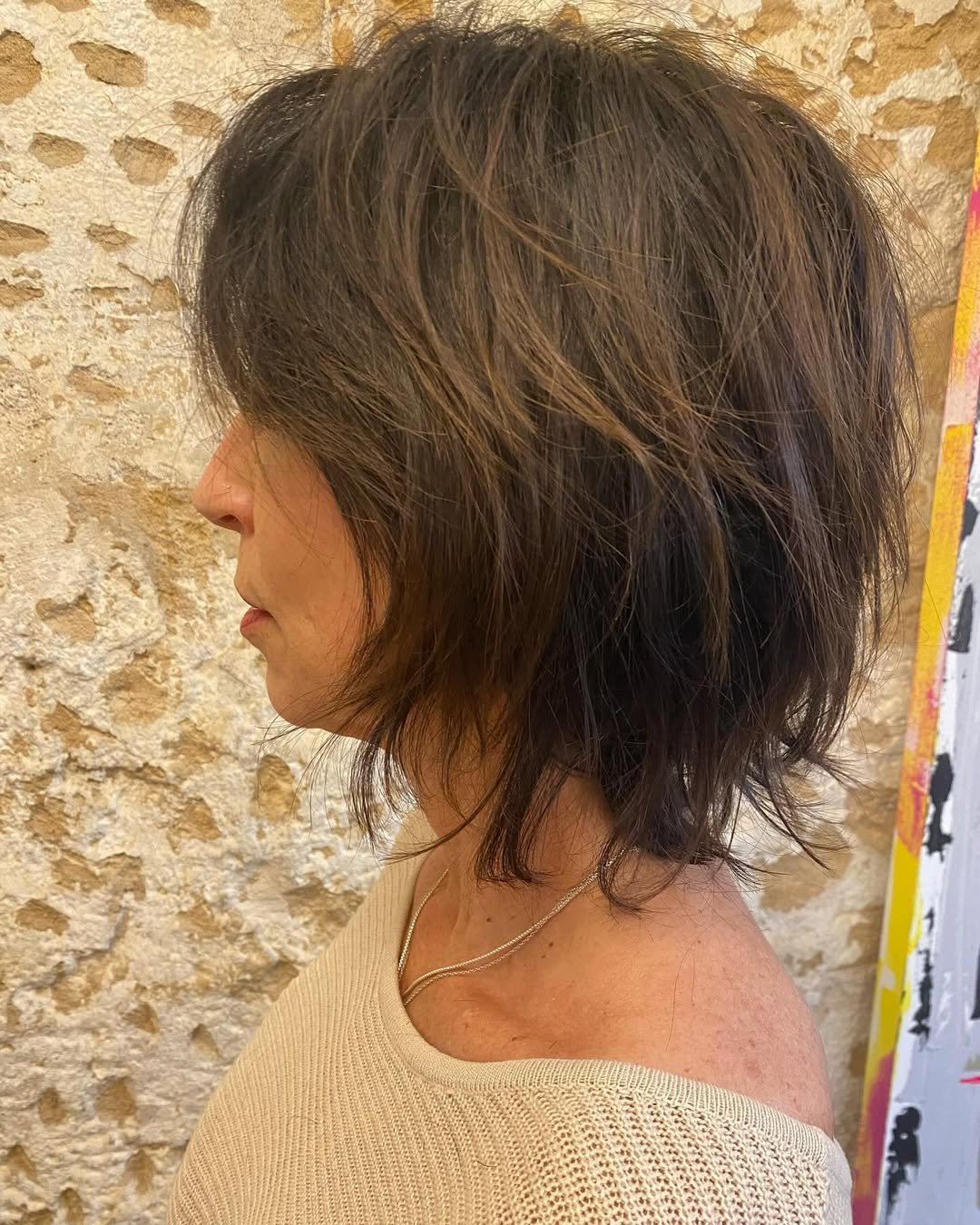 Women's textured shag haircut, Palma de Mallorca