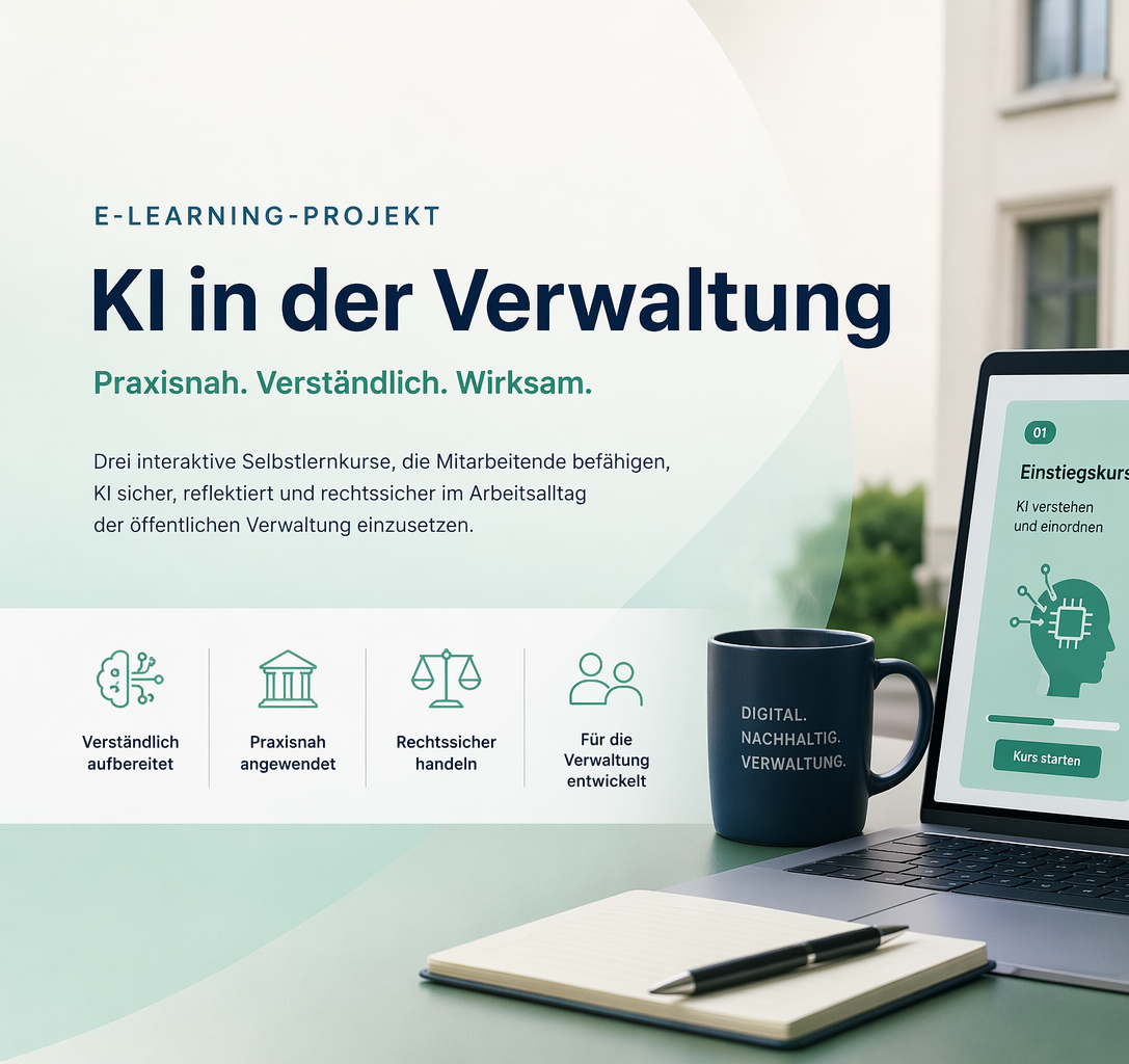 Das E-Learning-Projekt "KI in der öffentlichen Verwaltung"