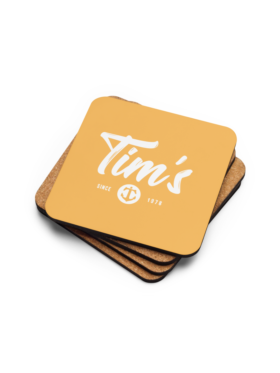 Tim's Cork-back coaster Sunshine