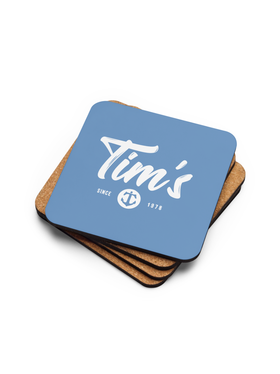 Tim's Cork-back coaster Sky