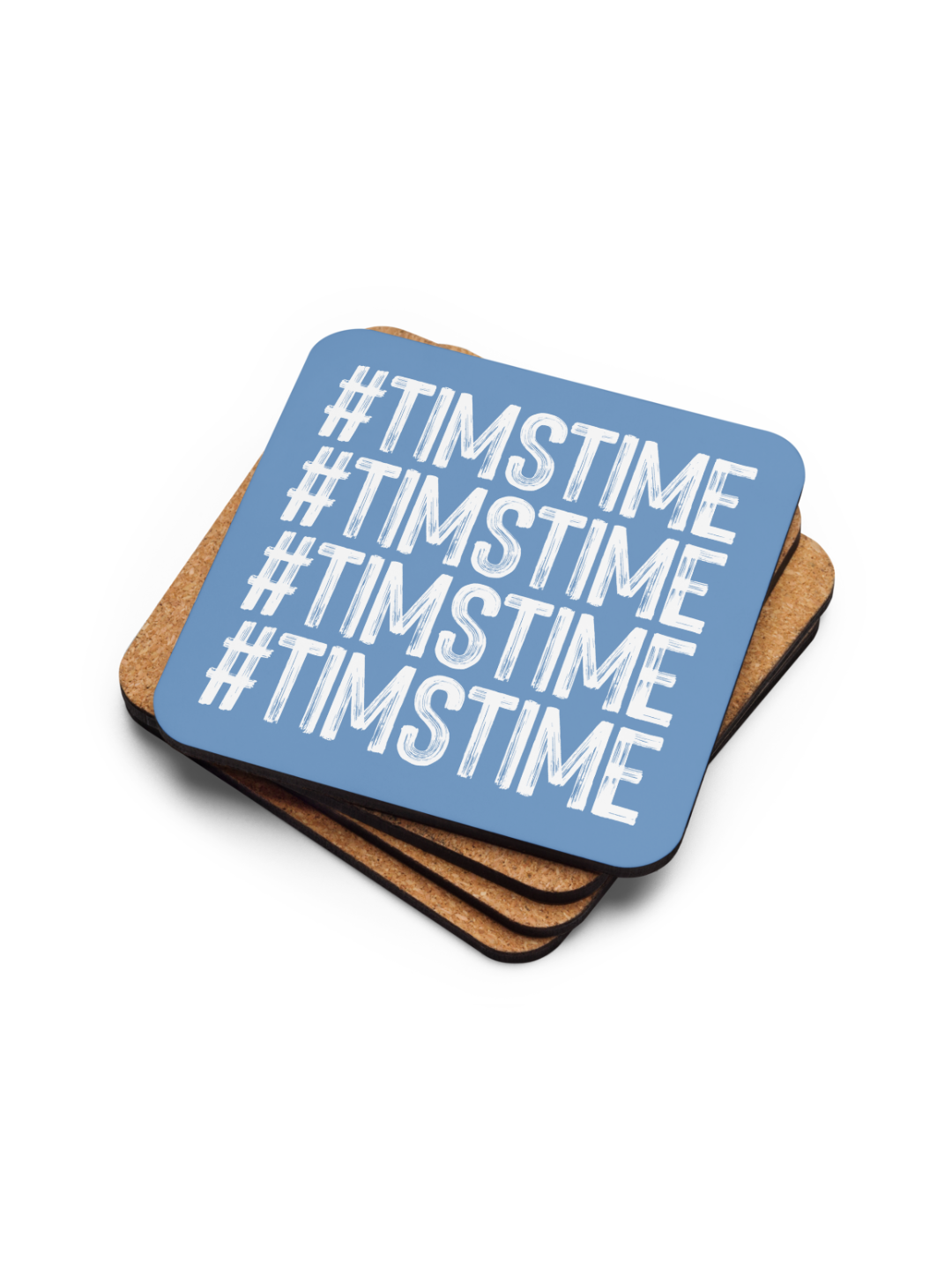 #TimsTime Cork-back coaster Sky