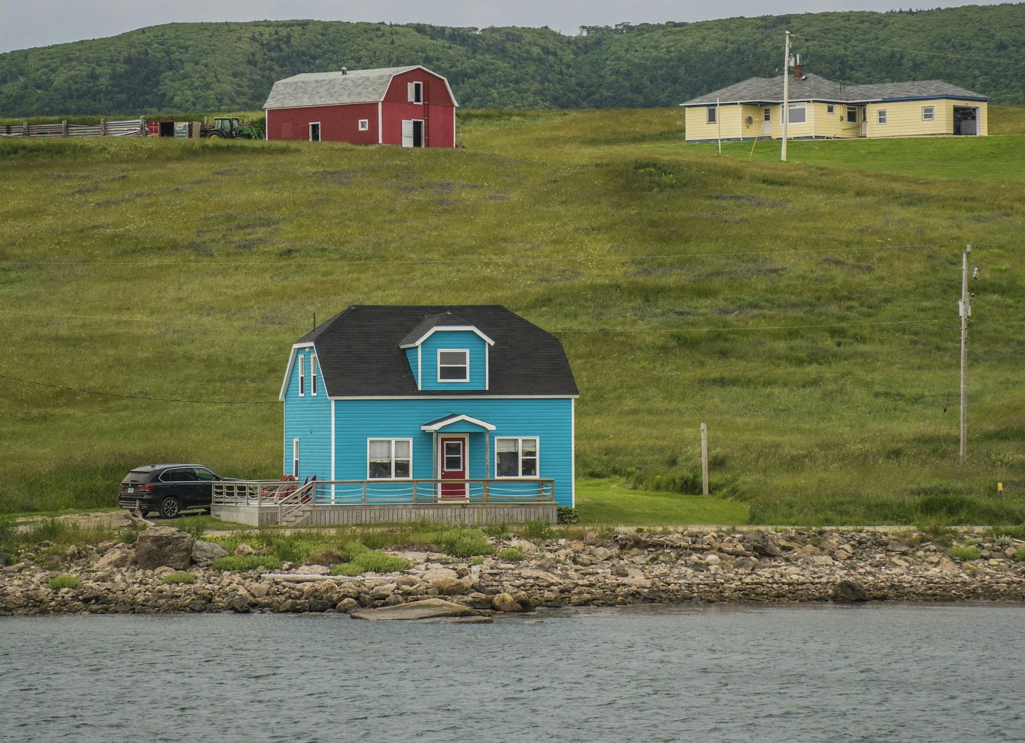 A classic blue Maritime home by the water on Nova Scotia's South Shore