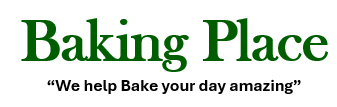 Baking Place logo with the slogan 'We help bake your day amazing'