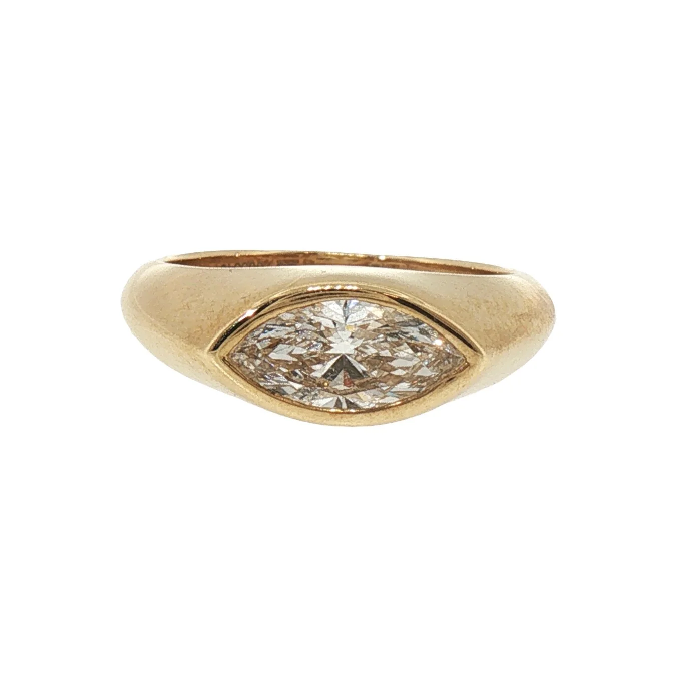 Vintage Style East West Lab Grown Marquise Diamond Ring