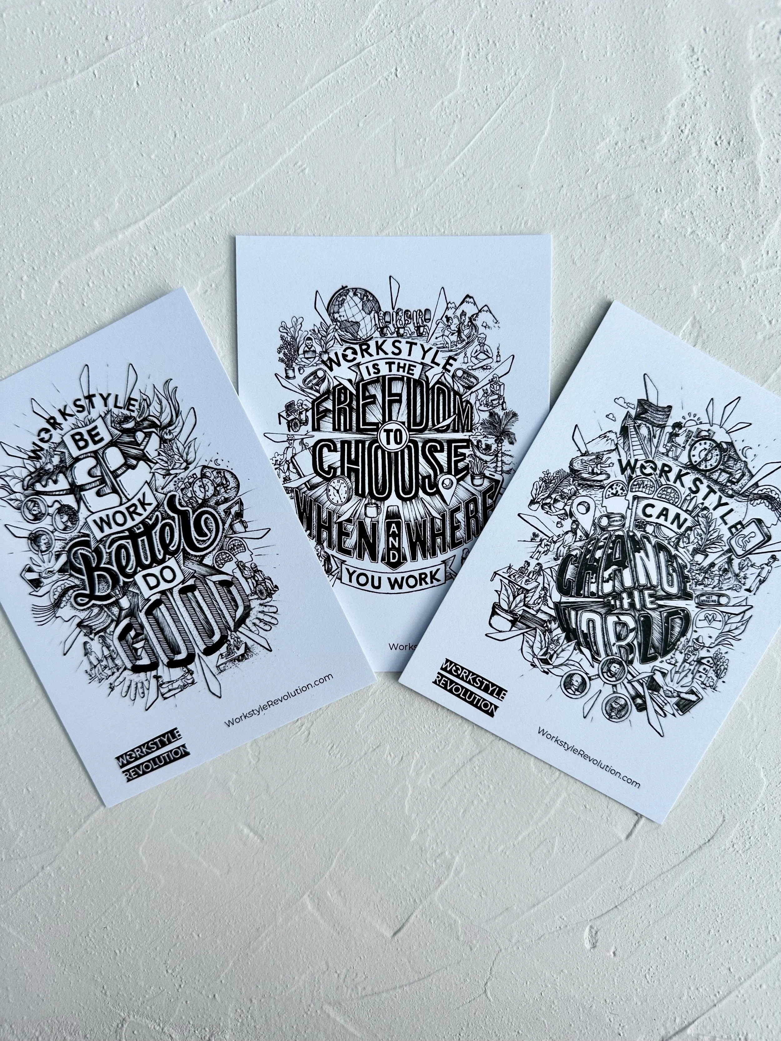 Workstyle Postcards (A6) - Set of 3