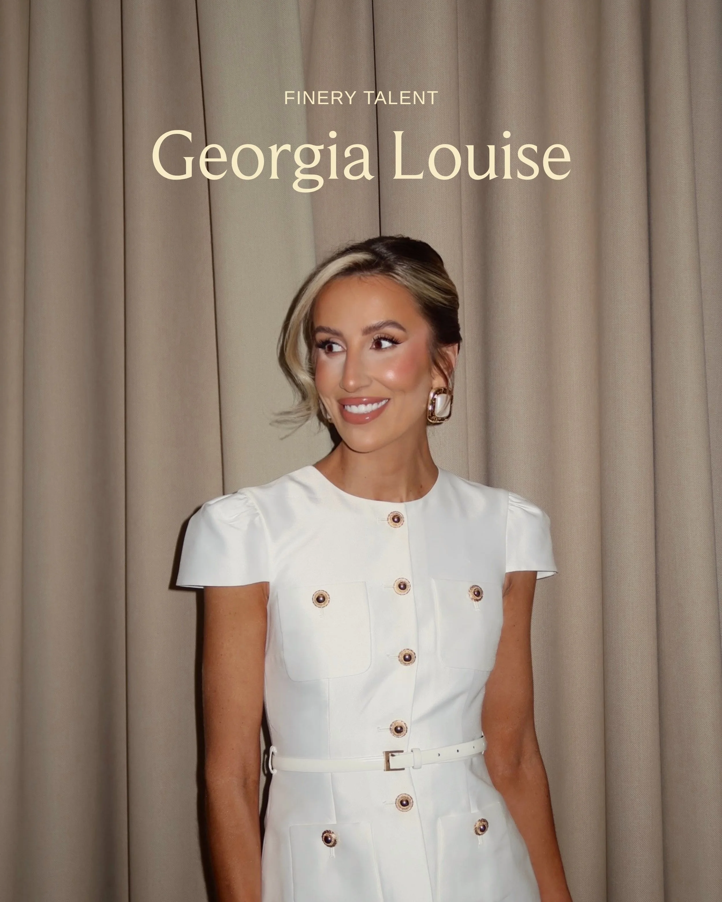 Finery Talent: Georgia Louise. A closer look at the people we&rsquo;re proud to represent. 

@georgia.louise1 is a fashion creator, beauty entrepreneur and founder of award-winning tanning brand Tandae.