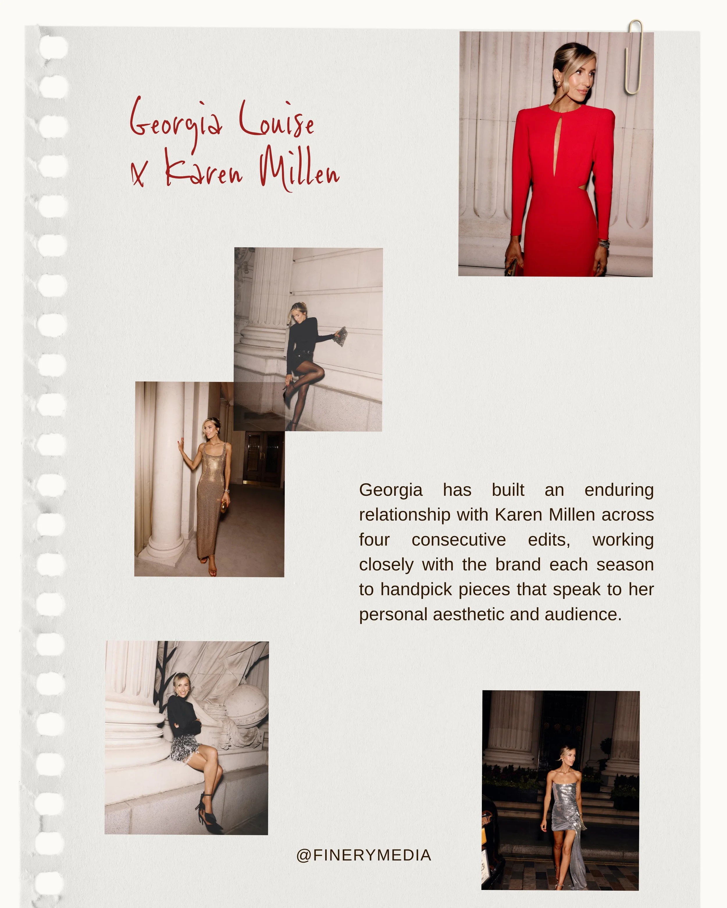 A look at our highlighted projects: Georgia x Karen Millen. 

Explore the full campaign at finerymedia.com/our-work