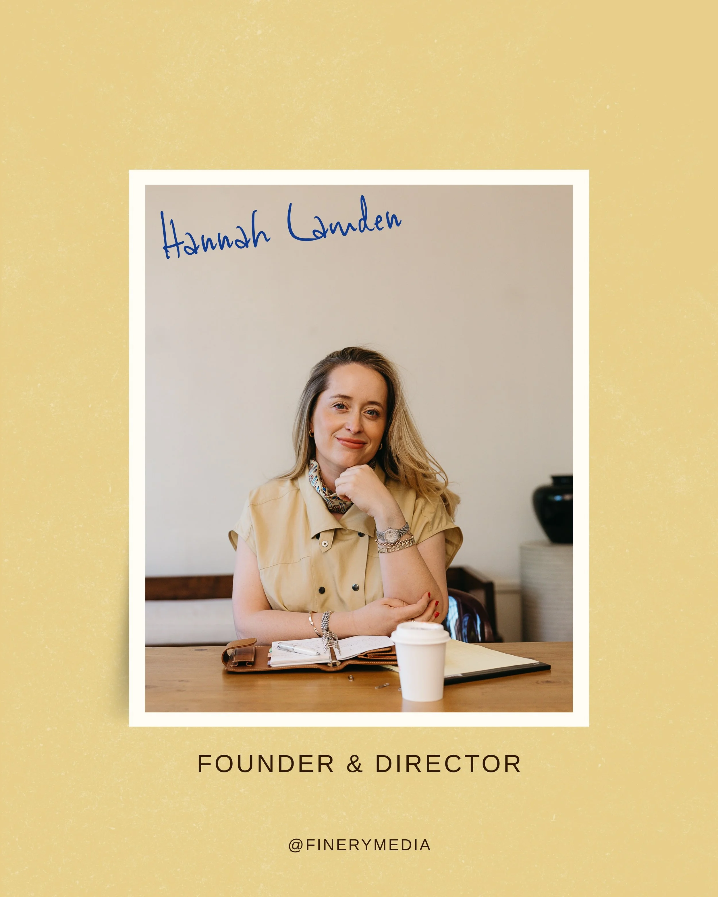 An introduction to Finery Media&rsquo;s founder &amp; director, Hannah Lamden. 💛