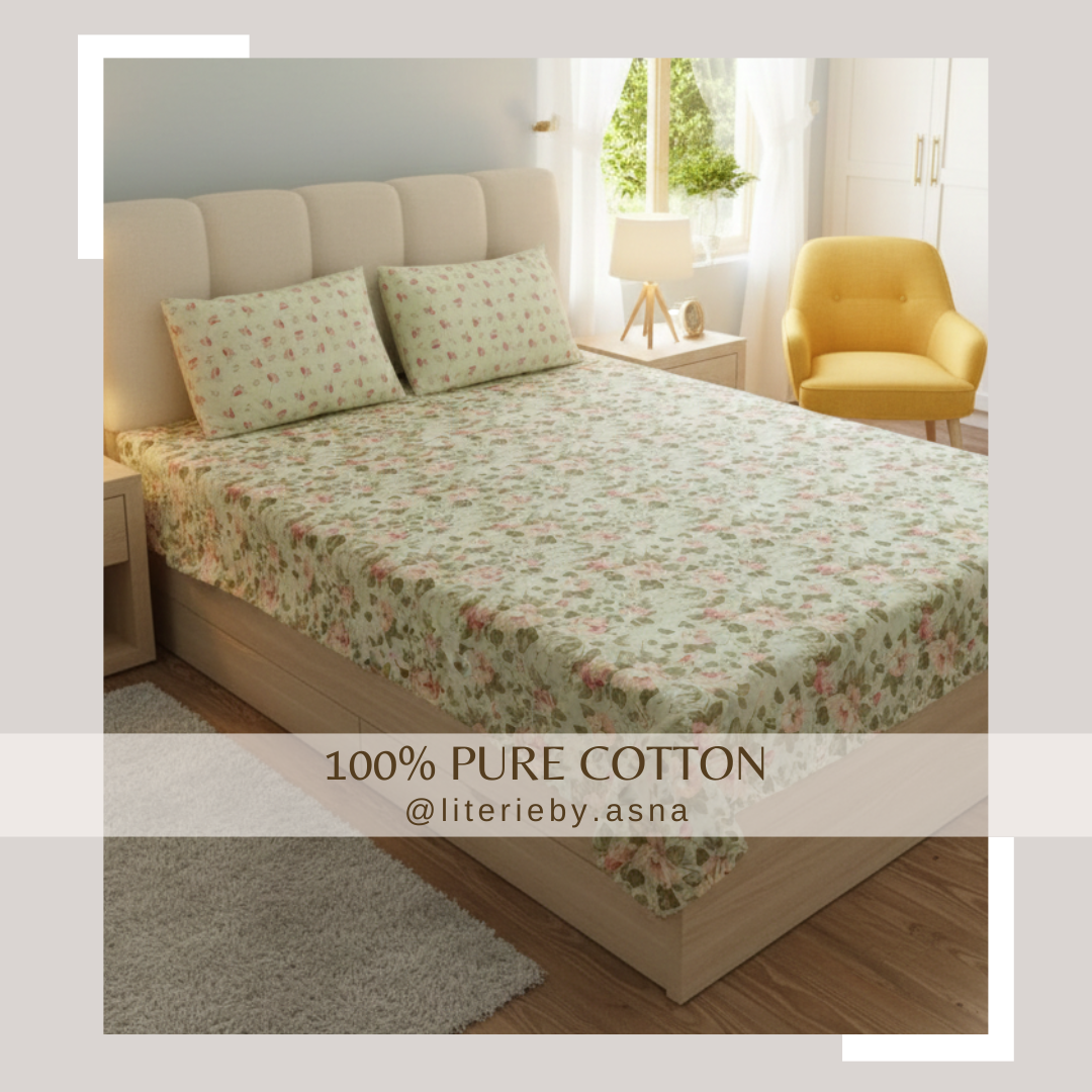 Floral Sage Green