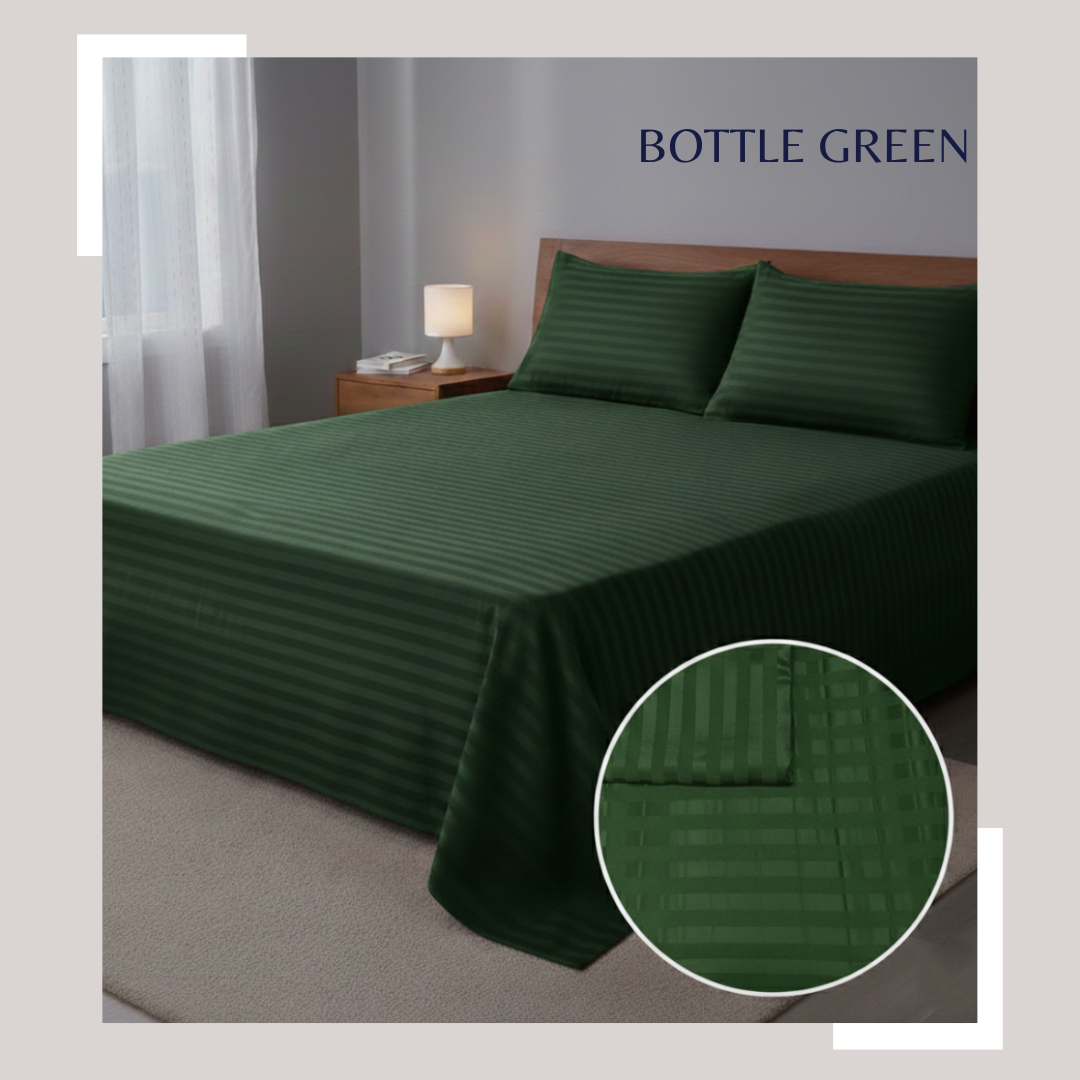 Bottle Green Cotton Sateen