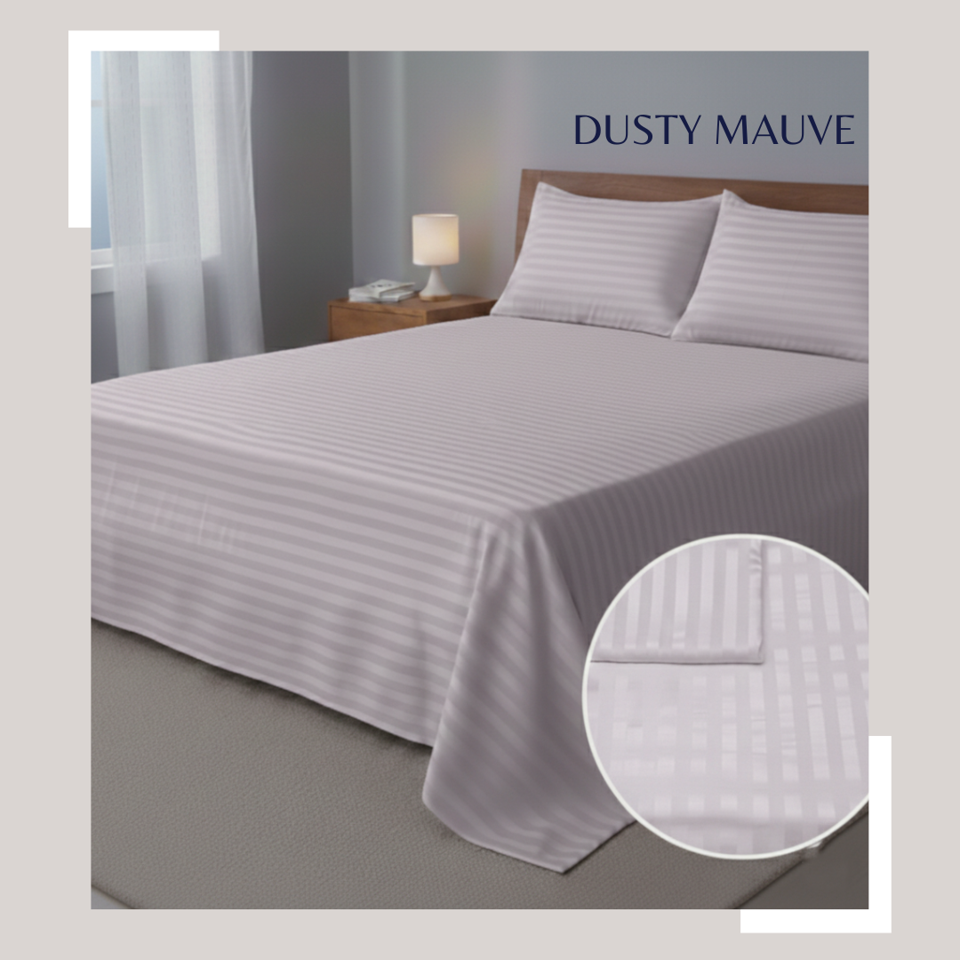 Dusty Mauve Cotton Sateen