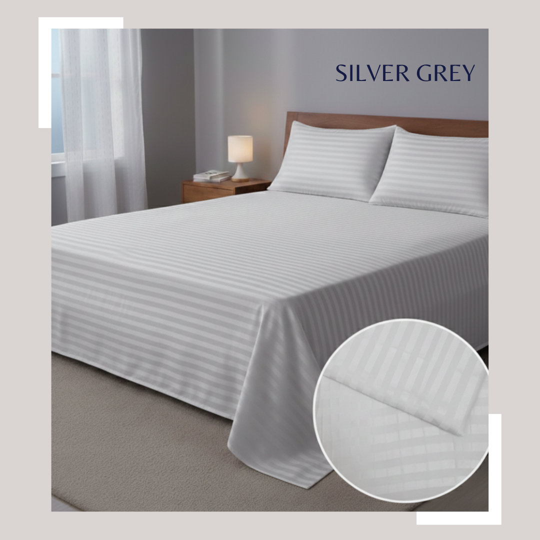 Steel Grey Cotton Sateen