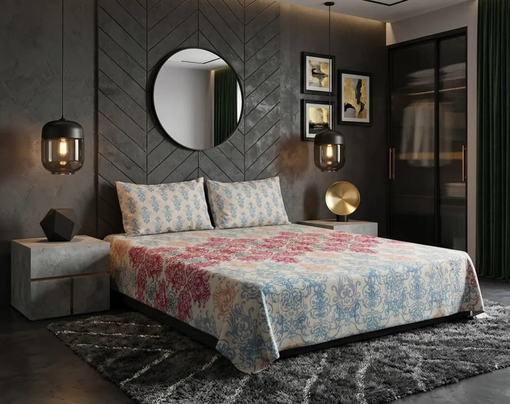 Cream with Multi Print
