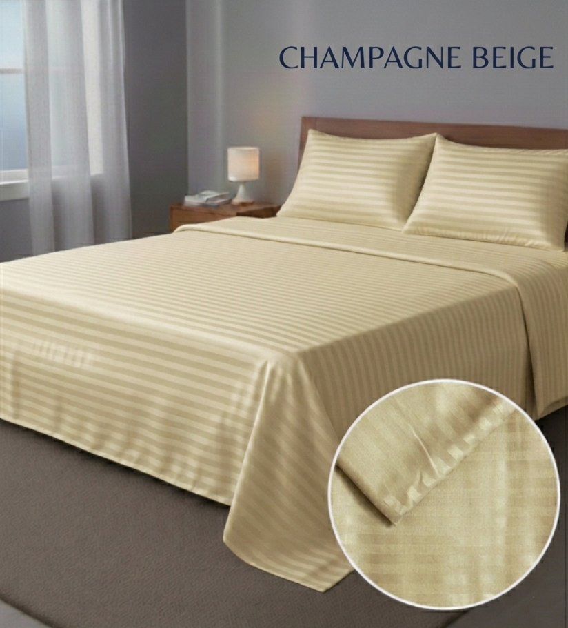 Champaign Beige Cotton Sateen
