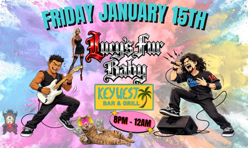 🌴🤘 FRIDAY NIGHT WITH LUCY’S FUR BABY AT KEYWEST BAR! 🤘🌴