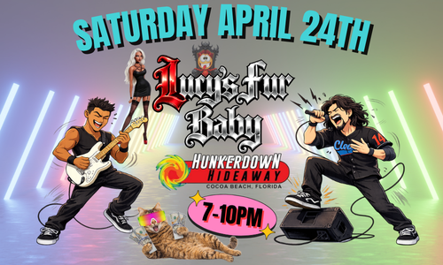 🤘🔥 SATURDAY NIGHT WITH LUCY’S FUR BABY AT HUNKERDOWN! 🔥🤘