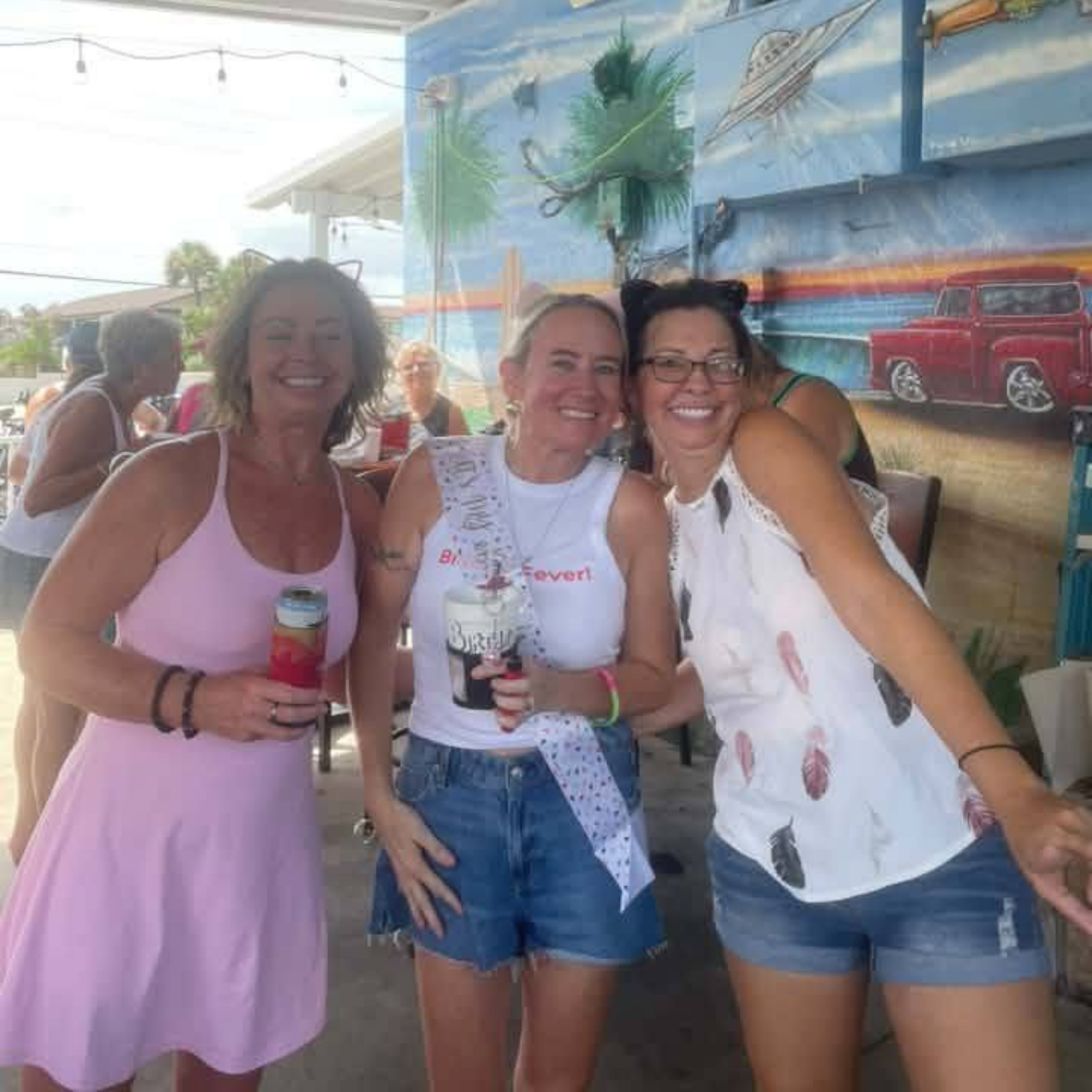 Some of the Lucy's Fur Baby family having a great birthday experience!